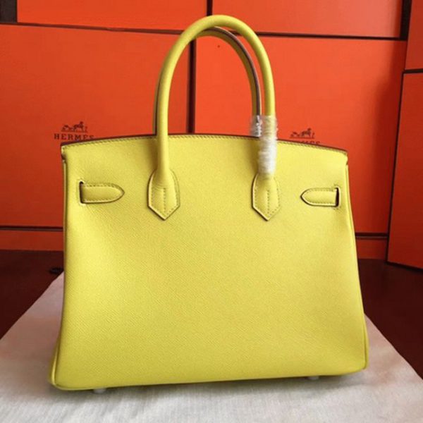 Réplique de haute qualité Hermes Birkin 30cm sac soufre – Image 2