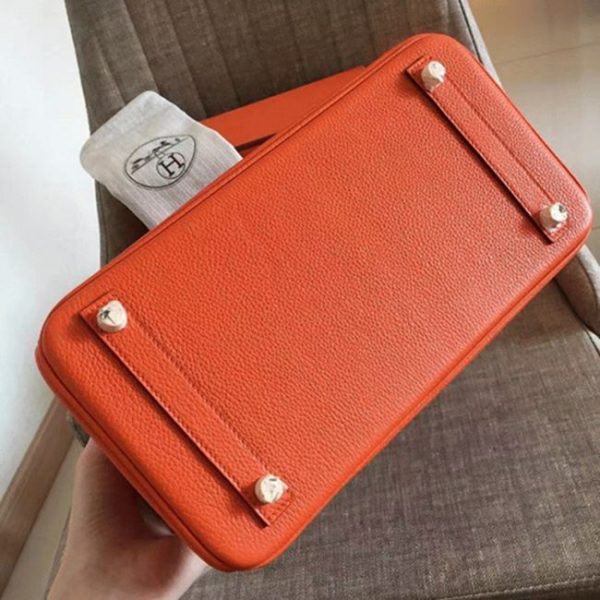 Réplique Hermes Birkin 30cm sac à main orange – Image 2