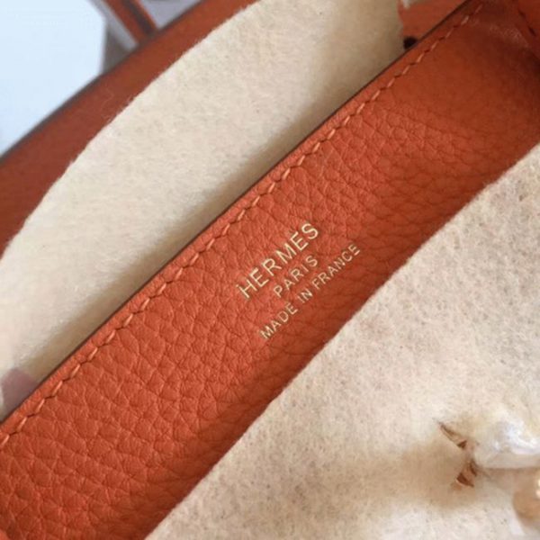Réplique Hermes Birkin 30cm sac à main orange – Image 7