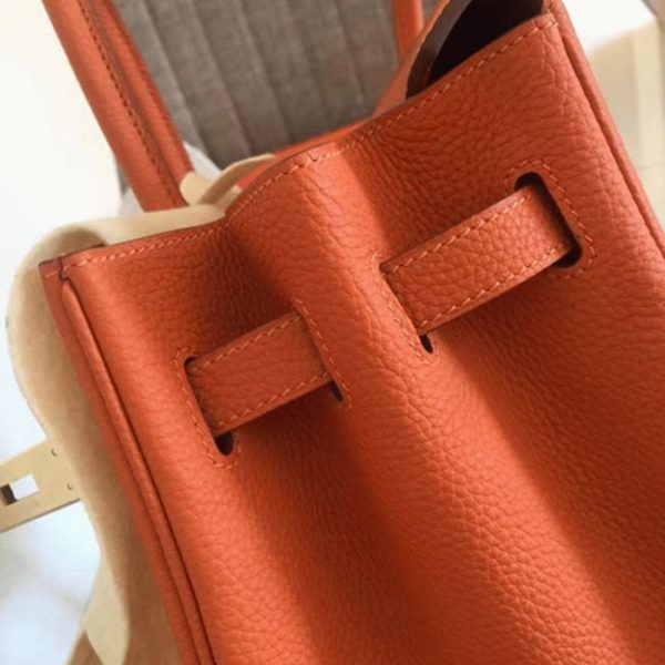 Réplique Hermes Birkin 30cm sac à main orange – Image 8