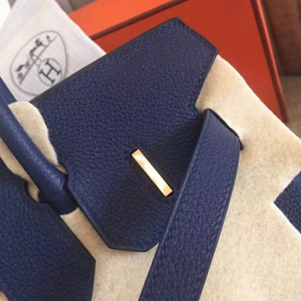 Réplique Hermes Birkin 30cm sac à main saphir qualité AAA – Image 8