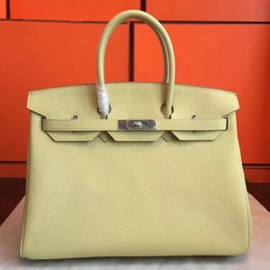 Imitation de créateur Hermes Birkin 35cm sac à main curry
