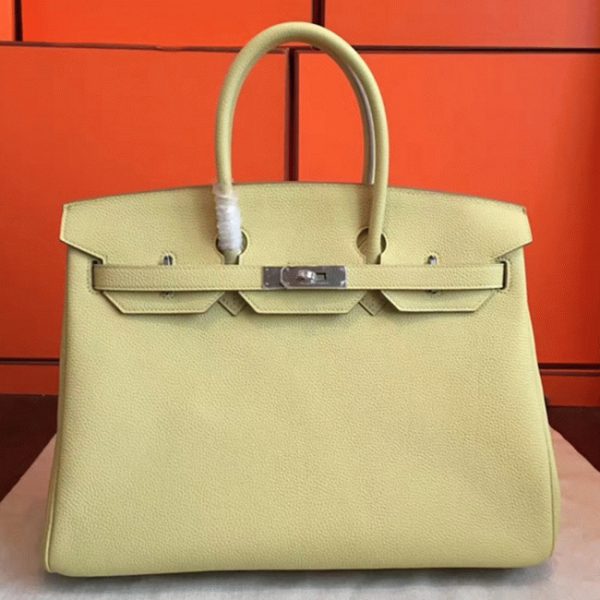 Imitation de créateur Hermes Birkin 35cm sac à main curry