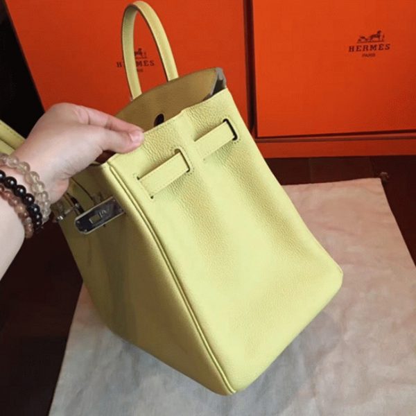 Imitation de créateur Hermes Birkin 35cm sac à main curry – Image 4