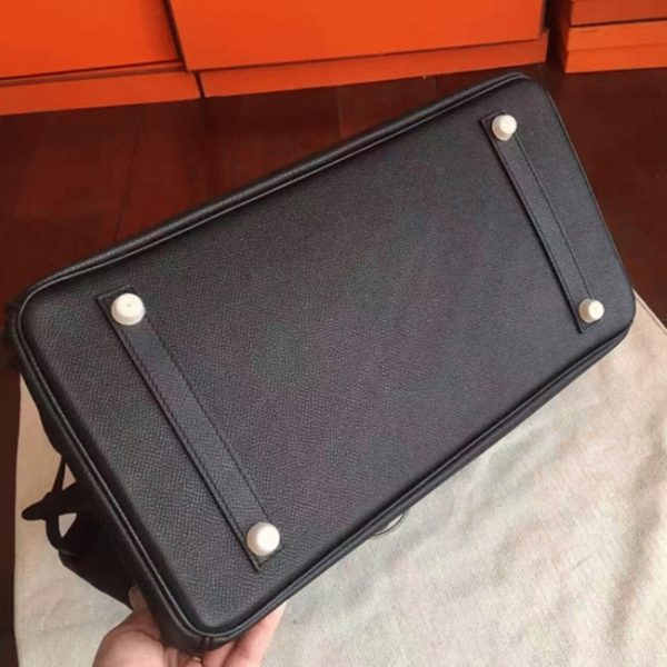 Réplique Hermes Birkin 35cm sac à main noir – Image 9