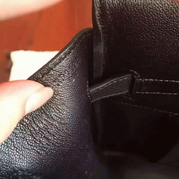 Réplique Hermes Birkin 35cm sac à main noir – Image 8