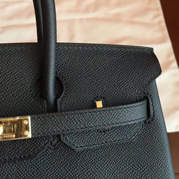 Réplique Hermes Birkin 35cm sac à main noir – Image 5