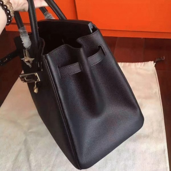 Réplique Hermes Birkin 35cm sac à main noir – Image 4