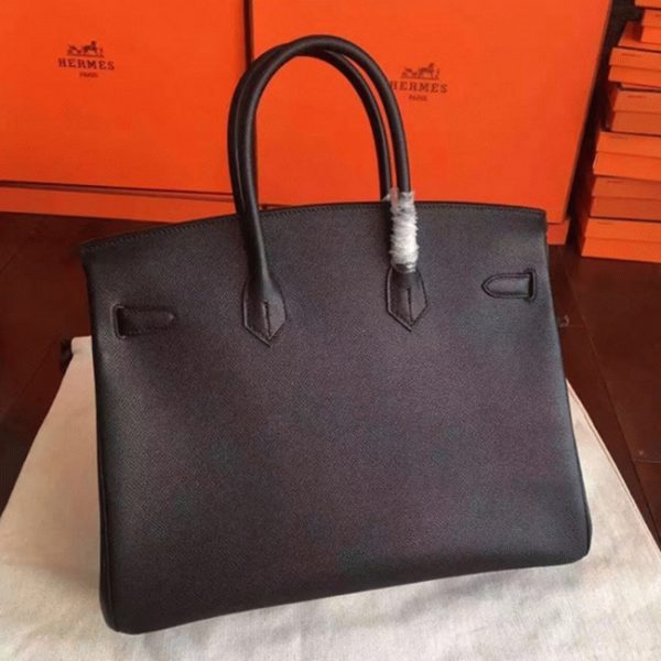 Réplique Hermes Birkin 35cm sac à main noir – Image 2