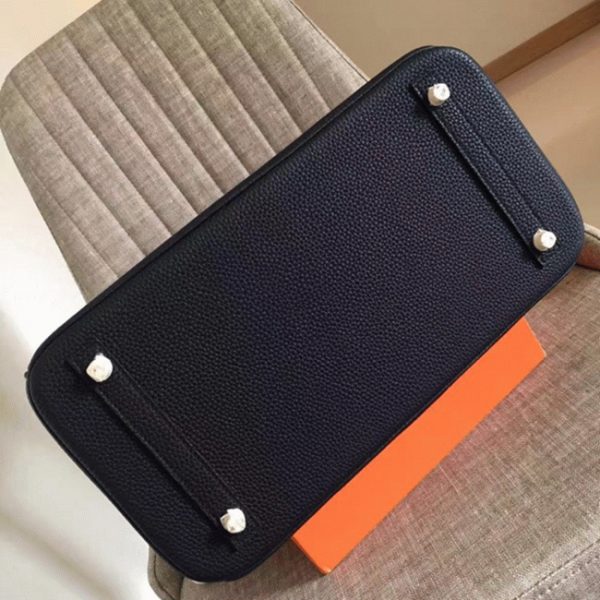 Contrefaçon de créateur Hermes Birkin 35CM sac à main noir – Image 6