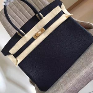 Contrefaçon de créateur Hermes Birkin 35CM sac à main noir