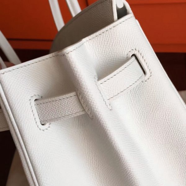 Réplique de haute qualité Hermes Birkin 35cm sac à main blanc – Image 7