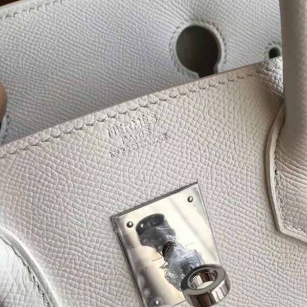 Réplique de haute qualité Hermes Birkin 35cm sac à main blanc – Image 4