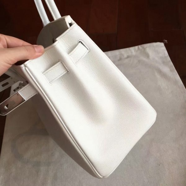 Réplique de haute qualité Hermes Birkin 35cm sac à main blanc – Image 3