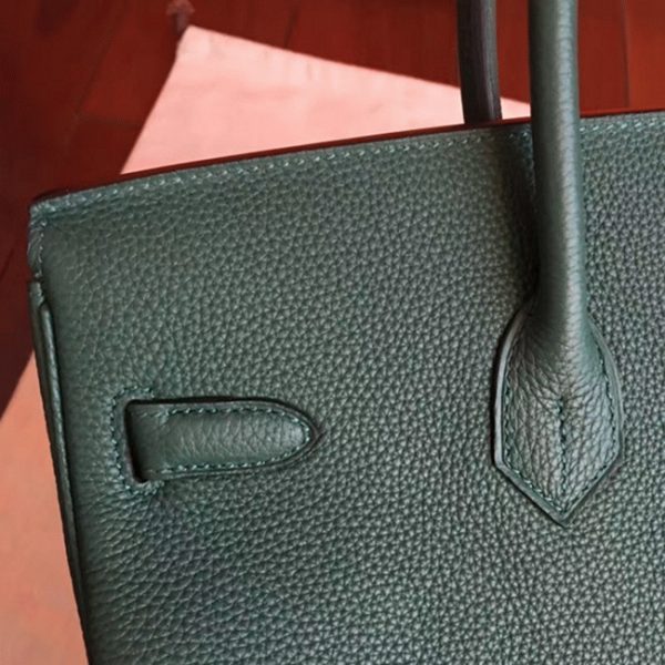 Réplique sac de créateur Hermes Birkin 35cm sac à main vert – Image 8