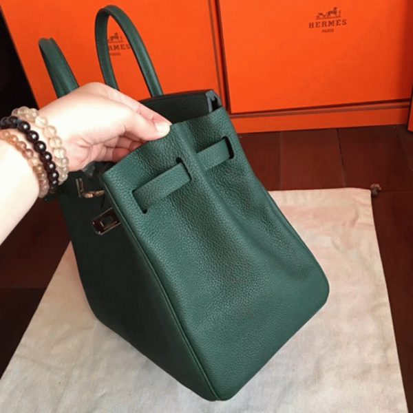 Réplique sac de créateur Hermes Birkin 35cm sac à main vert – Image 7