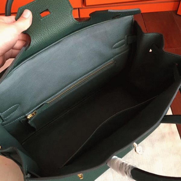 Réplique sac de créateur Hermes Birkin 35cm sac à main vert – Image 5