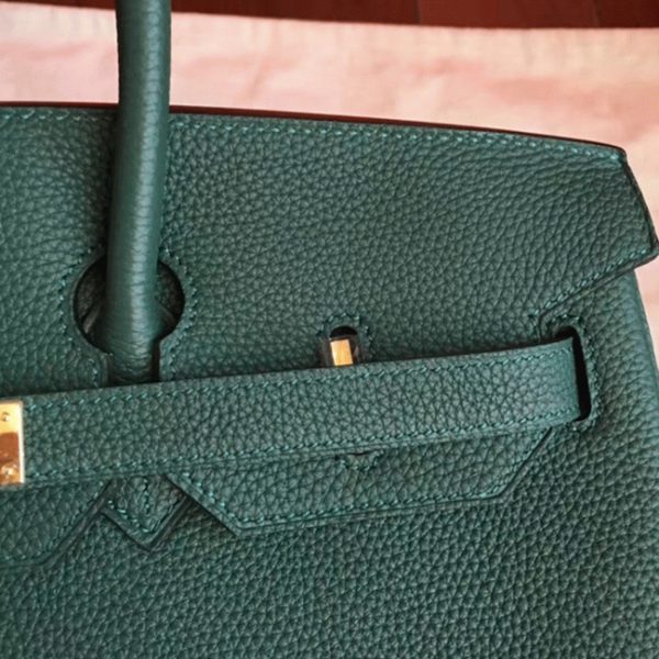 Réplique sac de créateur Hermes Birkin 35cm sac à main vert – Image 3