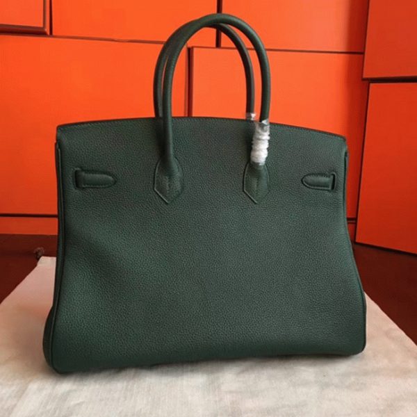 Réplique sac de créateur Hermes Birkin 35cm sac à main vert – Image 2