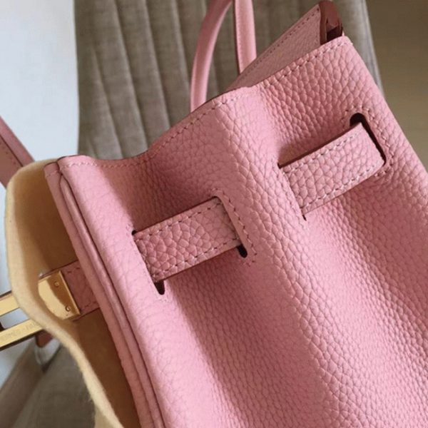 Contrefaçon de créateur Hermes Birkin 35cm sac à main rose – Image 4