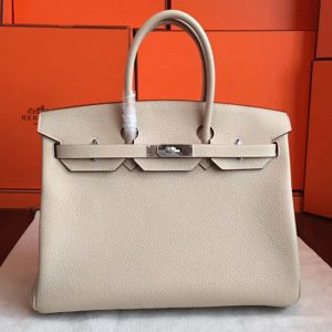 Réplique Hermes Birkin 35CM sac à main ivoire