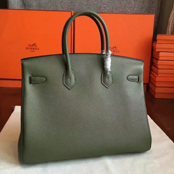 Réplique de haute qualité Hermes Birkin 35CM sac à main canopée – Image 8