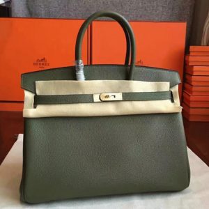 Réplique de haute qualité Hermes Birkin 35CM sac à main canopée