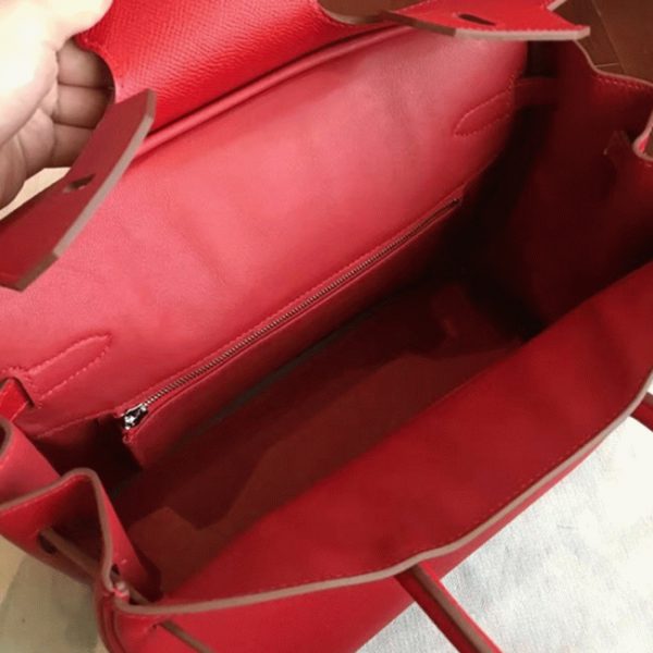 Faux de haute qualité Hermes Birkin 35cm sac à main rouge – Image 8