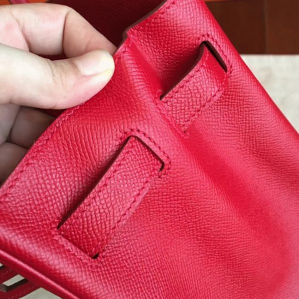 Faux de haute qualité Hermes Birkin 35cm sac à main rouge – Image 7