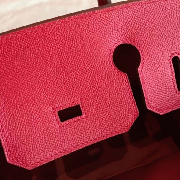 Faux de haute qualité Hermes Birkin 35cm sac à main rouge – Image 5