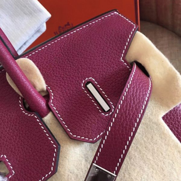 Réplique sac de créateur Hermes Birkin 35cm sac à main rubis – Image 3