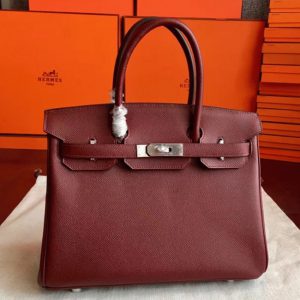 Réplique sac de créateur Birkin 35CM sac à main Hermes bordeaux