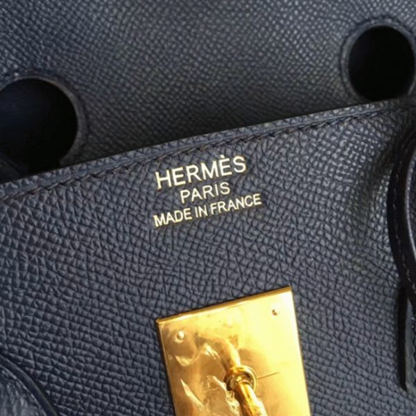 Contrefaçon Hermes Birkin 35cm sac à main saphir – Image 2