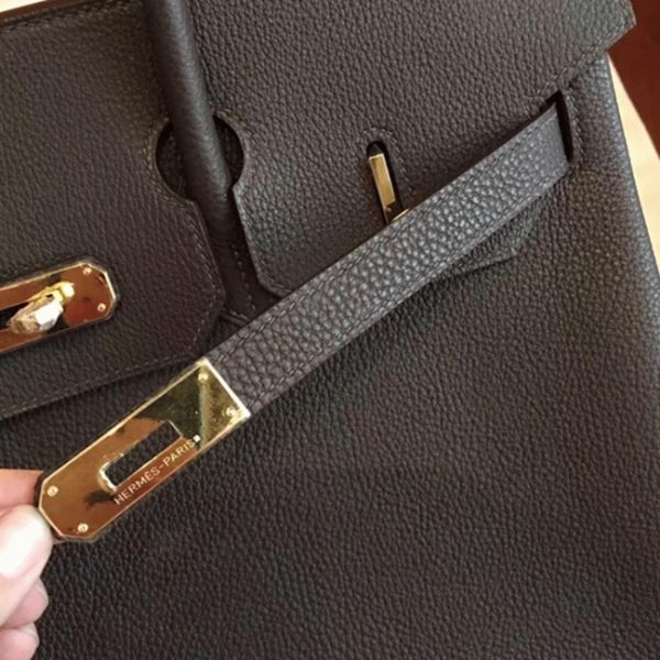 Réplique de haute qualité Hermes Birkin 35CM sac à main café – Image 7