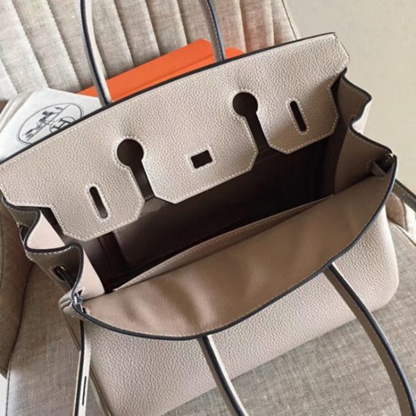 Réplique Hermes Birkin 35CM sac à main gris – Image 4