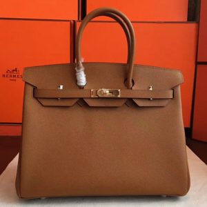 Réplique de luxe Hermes Birkin 35cm sac à main marron