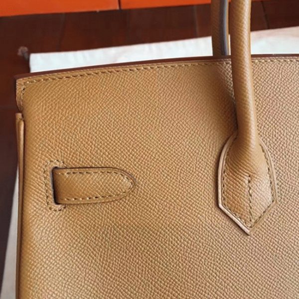 Réplique de luxe Hermes Birkin 35cm sac à main marron – Image 4