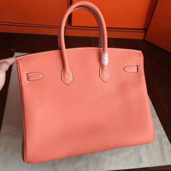 Meilleure contrefa?on Hermes Birkin 35cm sac à main crevette – Image 7