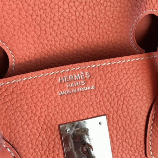 Meilleure contrefa?on Hermes Birkin 35cm sac à main crevette – Image 5