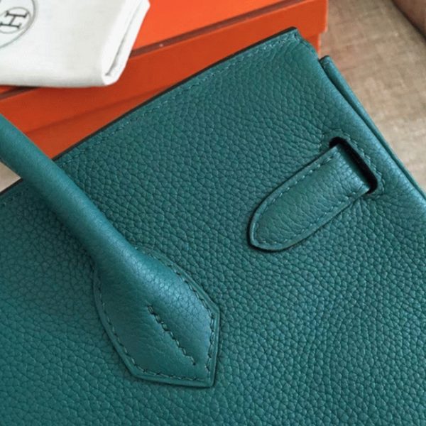 AAAAA Réplique Hermes Birkin 35cm sac à main malachite – Image 8