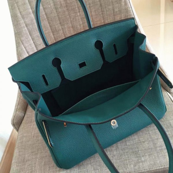 AAAAA Réplique Hermes Birkin 35cm sac à main malachite – Image 5