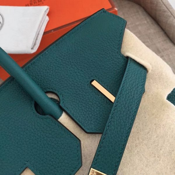 AAAAA Réplique Hermes Birkin 35cm sac à main malachite – Image 2