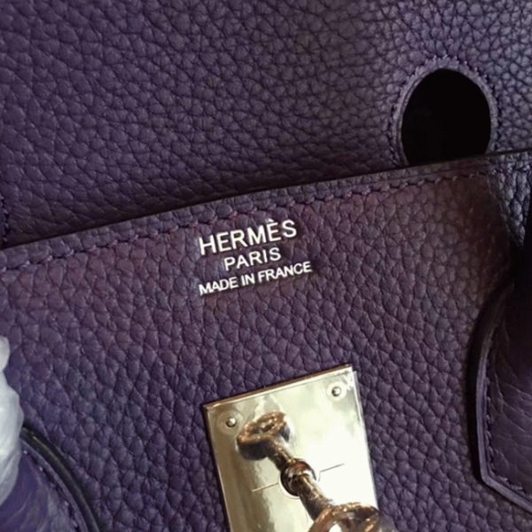 Faux Hermes Birkin 35CM sac à main iris – Image 8
