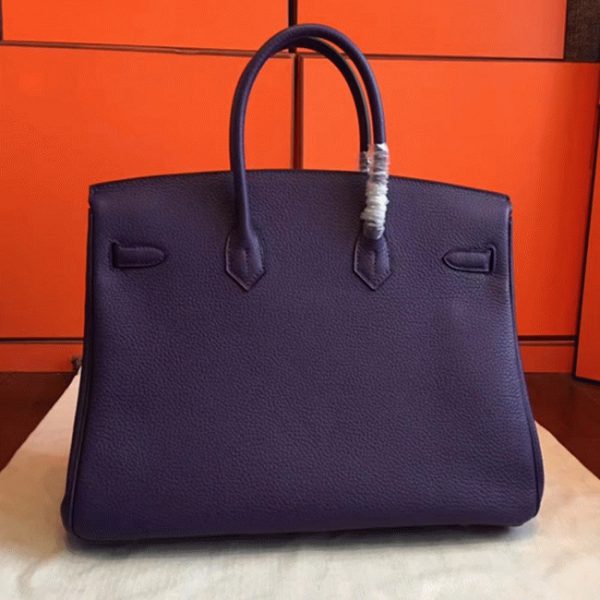 Faux Hermes Birkin 35CM sac à main iris – Image 7