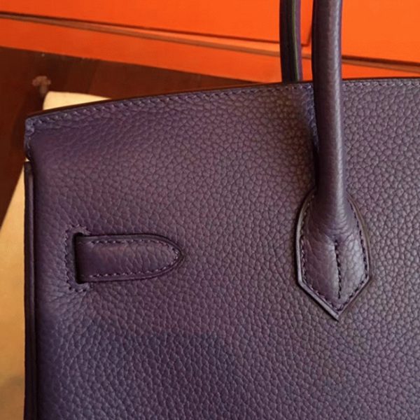 Faux Hermes Birkin 35CM sac à main iris – Image 6