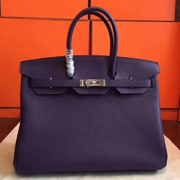 Faux Hermes Birkin 35CM sac à main iris