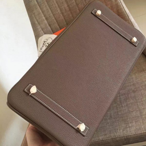 Meilleure réplique bon marché Hermes Birkin 35CM sac à main étoupe – Image 2