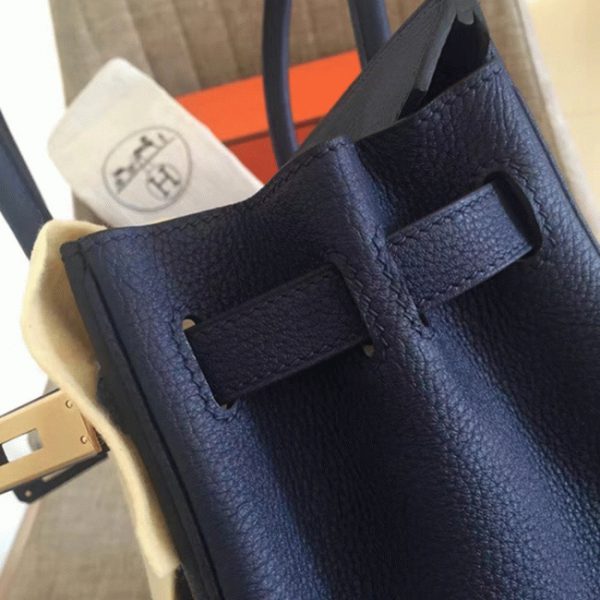 Imitation Hermes Birkin 35CM sac à main saphir – Image 7