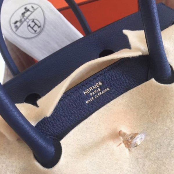 Imitation Hermes Birkin 35CM sac à main saphir – Image 5