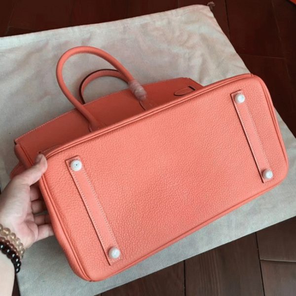 Faux sac de créateur Hermes Birkin 40cm sac à main crevette – Image 5
